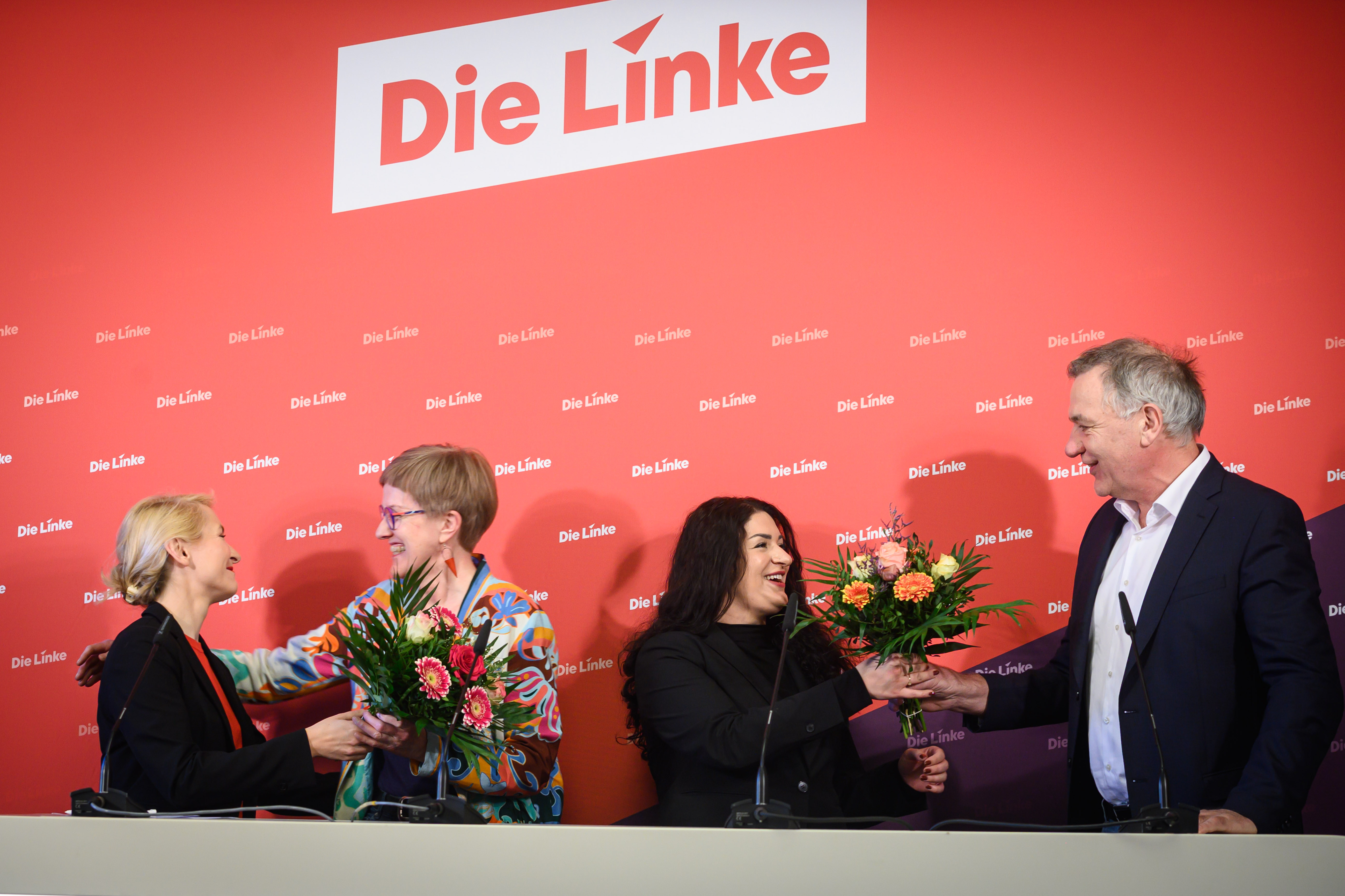 Berlin, Pressekonferenz von DIE LINKE nach der Hamburgwahl
